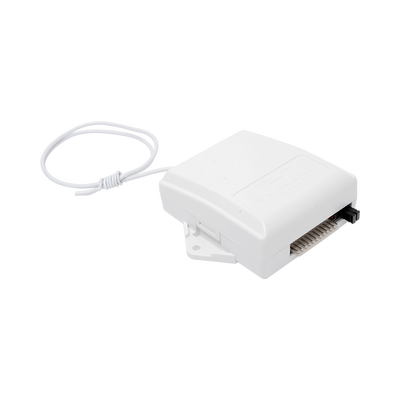 Receptor Universal con conexion directa al Keybus del panel de alarma con relevador auxiliar para abrir puertas de garage o aplicaciones de pulso momentaneo