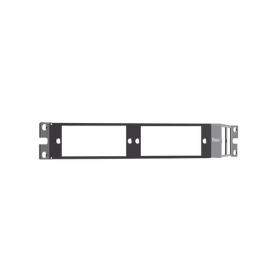 Patch Panel de Fibra Óptica, Para 4 Placas Acopladras FAP o FMP, Angulado, Color Negro, 1UR