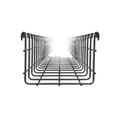 Charola Tipo Malla 105/150 mm, Acabado Electro Zinc, Hasta 251 Cables Cat6, Tramo de 3 Metros