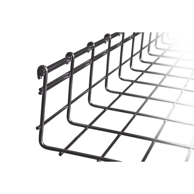 Charola Tipo Malla 105/300 mm, Acabado Electro Zinc, Hasta 501 Cables Cat6, Tramo de 3 Metros