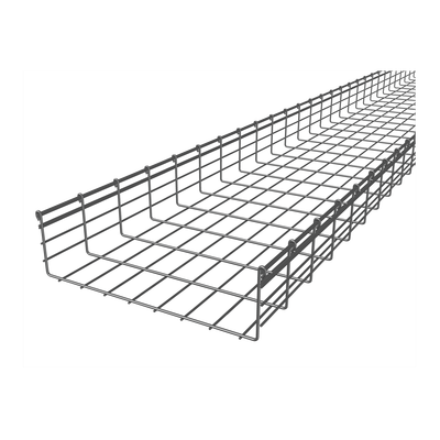 Charola Tipo Malla 150/400 mm, Acabado Electro Zinc, Hasta 955 Cables Cat6, Tramo de 3 Metros