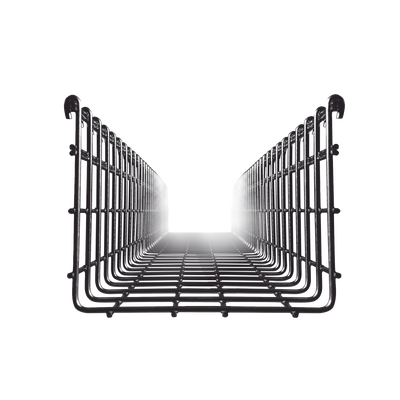 Charola Tipo Malla 166/300 mm, Acabado Electro Zinc, Hasta 793 Cables Cat6, Tramo de 3 Metros