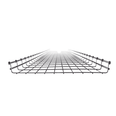 Charola Tipo Malla 54/500 mm, Acabado Electro Zinc, Hasta 430 Cables Cat6, Tramo de 3 Metros