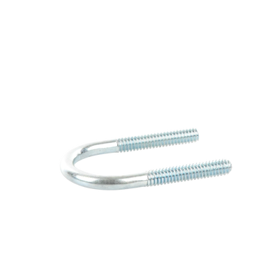 Abrazadera tipo U de 1/2", con acabado Electro Zinc, no incluye tuercas y arandelas