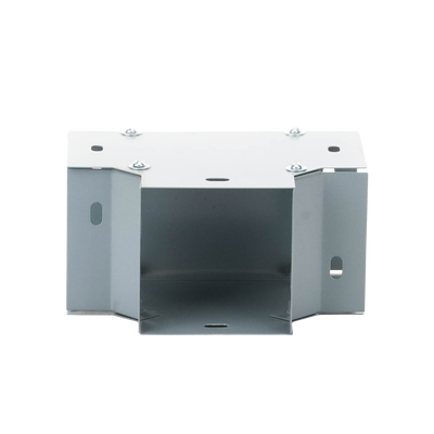 Derivación "T" horizontal 100 x 100 mm (3.94 x 3.94 pulg.), fabricado en lámina de acero al carbón