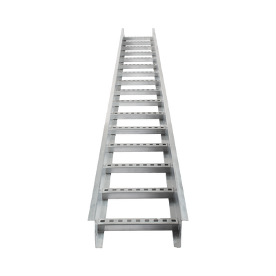 Escalera de Aluminio Portacables / Perfil Z / Peralte 3 1/4" /Paso 9" / Ancho 12" / 3.66 metros / Capacidad Máx. 274 Cables / Incluye Cople Union y Tornillería (CHEZ314P9X12AK)