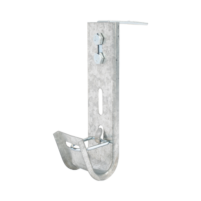 Soporte (Gancho) tipo J-Hook, hasta 7 cables Cat6, ideal para soportar cableado en los espacios de manipulación al aire, Para instalación en interior