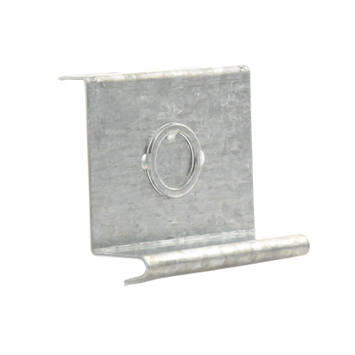 Placa salida a tubo automática con chequeador 1/2 y 3/4 de 66 mm, con acabado Electro Zinc