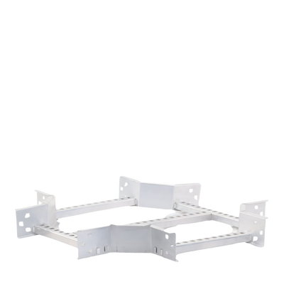 Derivación "X" Horizontal de Aluminio Perfil Z / Peralte 3 1/4" / Ancho 12"/ Radio 8" / Incluye Tornillería (CHXHEZ314R8X12AK)