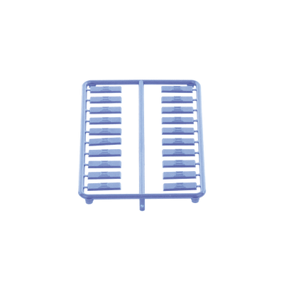 Paquete de 100 Iconos de Datos de Instalación a Presión, Para Jacks Mini-Com de Panduit, De Plástico, Color Azul