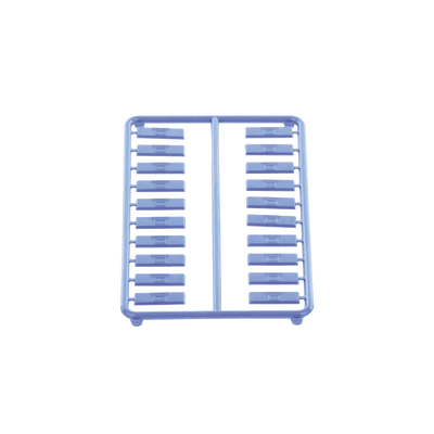 Paquete de 100 Iconos de Datos de Instalación a Presión, Para Jacks Mini-Com de Panduit, De Plástico, Color Azul