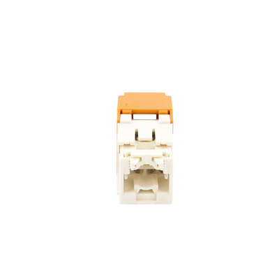 Conector Jack RJ45 Estilo TG, Mini-Com, Categoría 6, de 8 posiciones y 8 cables, Color Naranja