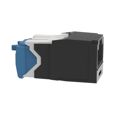 Conector Jack RJ45 Estilo TG, Mini-Com, Categoría 6A, de 8 posiciones y 8 cables, Color Negro