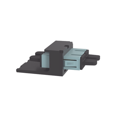 Módulo Acoplador SC Duplex, para Fibra Óptica Multimodo OM3/OM4, Tipo Mini-Com, Color Aqua