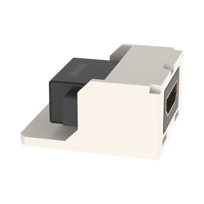 Módulo Acoplador HDMI 2.0, Hembra a Hembra Tipo-A, Categoría 2, Uso en 2 Puertos Mini-Com, Color Blanco Mate