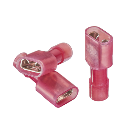 Terminal hembra aislada completa / Baterías con terminal macho F1 / para cables 22-16 AWG / Paquete de 25 piezas