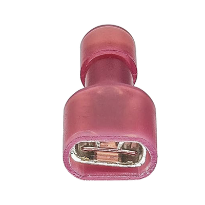Terminal hembra aislada completa / Baterías con terminal macho F1 / para cables 22-16 AWG / Paquete de 25 piezas