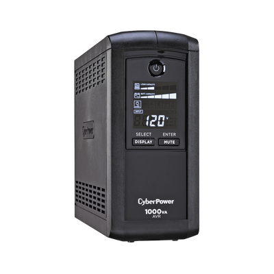 UPS de 1000 VA/600 W, Topología Línea Interactiva, Entrada 120 Vca NEMA 5-15P, Tipo Mini Torre, Con 9 Tomas NEMA 5-15R