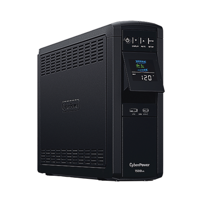 UPS de 1500 VA/900 W, Topología Línea Interactiva, Entrada 120 Vca NEMA 5-15P, Onda Senoidal Pura, Tipo Torre, Con 10 Tomas NEMA 5-15R