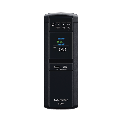 UPS de 1500 VA/900 W, Topología Línea Interactiva, Entrada 120 Vca NEMA 5-15P, Onda Senoidal Pura, Tipo Torre, Con 10 Tomas NEMA 5-15R