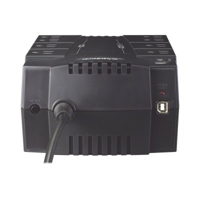 UPS de 425 VA/255 W, Topología Standby, Entrada 120 Vca NEMA 5-15P, Tipo Gabinete Compacto, Con 8 Tomas NEMA 5-15R