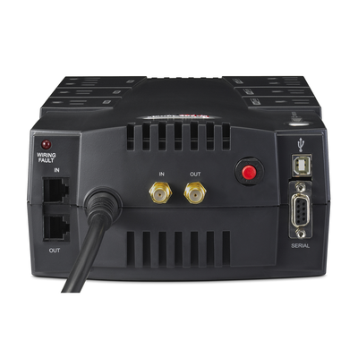 UPS de 685 VA/390 W, Topología Línea Interactiva, Entrada 120 Vca NEMA 5-15P, Tipo Gabinete Compacto, Con 8 Tomas NEMA 5-15R