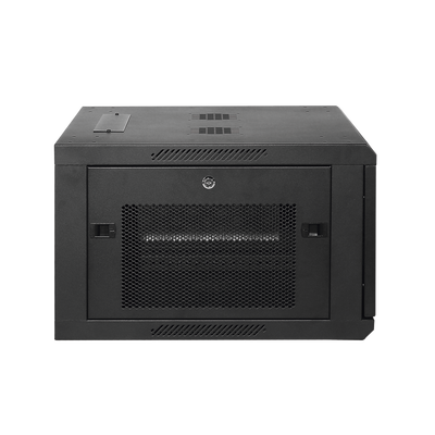 Gabinete Fijo para Montaje en Pared con Puerta Perforada, 6UR (600 x 372 x 600 mm) (An. x Al. x Prof.)