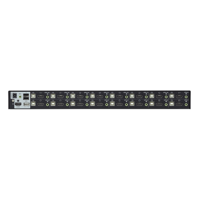 Consola KVM USB | 16 Computadoras HDMI | Hub USB 2.0 | Modo Multipantalla | Video DynaSync™ | Soporta Audio | Calidad 1080p/1920x1200 | Soporte Multiplataforma