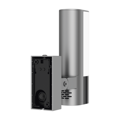 Cámara IP 4 Megapíxel / Wi-Fi / Lampara Integrada / Audio de dos vías / Imágen Nocturna a Color / Detección Humana / Audios Personalizables / Almacena en Memoria Interna / Uso Exterior con Protección