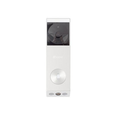 Doorbell de Batería Recargable con Transformador de 5Vcc o Panel Solar (Incluye Panel) / 3 megapíxel / Doble Lente / Protección IP65 / Audio de Dos Vías