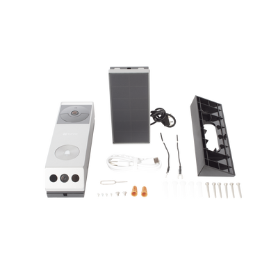 Doorbell de Batería Recargable con Transformador de 5Vcc o Panel Solar (Incluye Panel) / 3 megapíxel / Doble Lente / Protección IP65 / Audio de Dos Vías