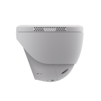 Domo IP 3 Megapíxel (2K) / Wi-Fi / Sirena y Estrobo /Audio de Dos Vías / Detección Humana y Vehiculo / Notificación Push / Audios Personalizables / Ranura Para Memoria hasta 512GB / Uso en Exterior IP67