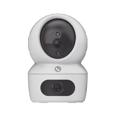 Cámara PT / Doble Lente (4 MP + 4MP) / 4 Megapíxel / Wi-Fi / IA Detección Humana / Visión Nocturna a Color / Audio Bidireccional / Doble Banda 2.4 / 5GHz / WiFi 6 / Uso en Interior / Vision Nocturna Inteligente (Color 27/4)