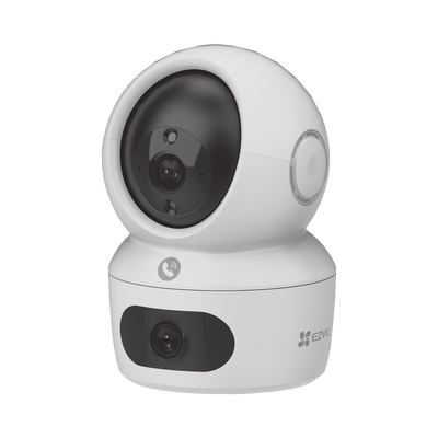 Cámara PT / Doble Lente (4 MP + 4MP) / 4 Megapíxel / Wi-Fi / IA Detección Humana / Visión Nocturna a Color / Audio Bidireccional / Doble Banda 2.4 / 5GHz / WiFi 6 / Uso en Interior / Vision Nocturna Inteligente (Color 27/4)