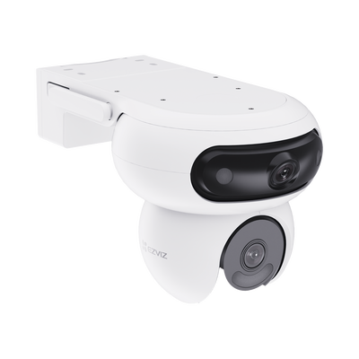 Cámara Doble Lente PT / Rotación en Ambos Lentes / Wi-Fi / 4MP+ y 4MP (Resolución 8 Megapixel ) / Auto Seguimiento Inteligente / Visión Color Nocturna