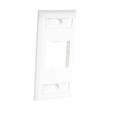 Placa de Pared CT, Para un Acoplador, Color Blanco