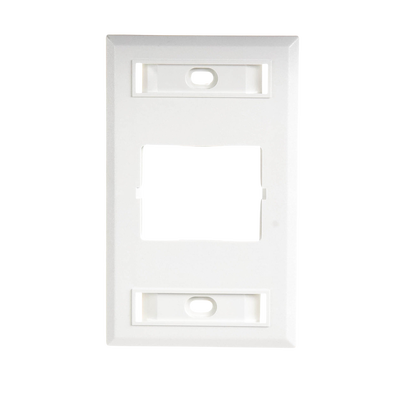 Placa de Pared CT, Para un Acoplador, Color Blanco