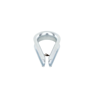 Guardacabos/cuello 1/4" acero con electro galvanizado.