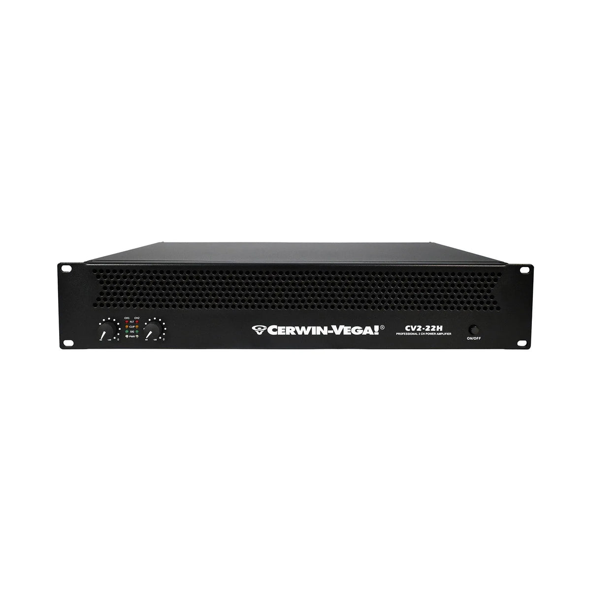 Cerwin-Vega CV2-22H Amplificador de Potencia Profesional – 2 Canales, 2260W Max, Montaje en Rack 2U