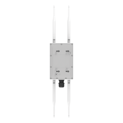 Punto de Acceso Súper WiFi 6 y PTMP para Exterior, Hasta 250 m de Cobertura, Doble Banda Simultanea, 574 Mbps en 2.4 GHz y 1.2 Gbps en 5GHz, 256 Usuarios Concurrentes  por Banda,  Administración en Nube Gratis con INSIGHTS