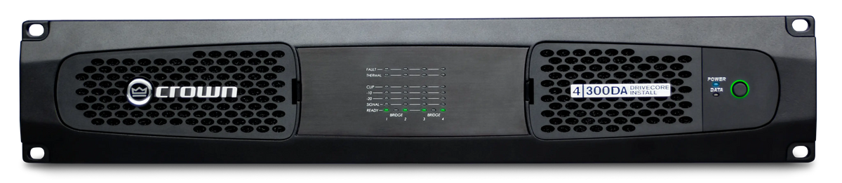 Crown DCi 4|300DA — Amplificador de Potencia Profesional de 4 Canales a 300W con Dante / AES67 y DSP