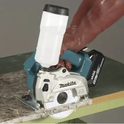 CORTADORA VIDRIO/MARMOL INALAMBRICA 5″ (125 MM.) 8,500 RPM, 2.6 KG. C/ ACC. SUMINISTRO DE AGUA