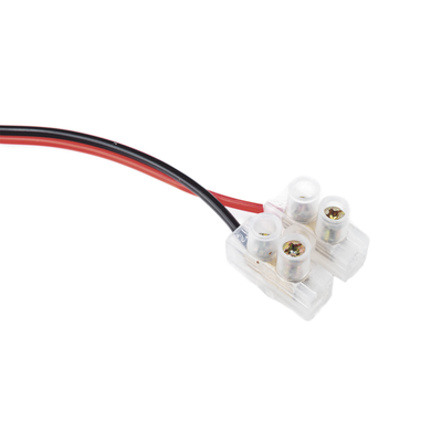 Cable de Alimentación con Conector Macho a Bloque de Terminal Atornillable / Calibre 18 AWG / Longitud  28.5 cm / Ideal para alimentacion de Cámaras.