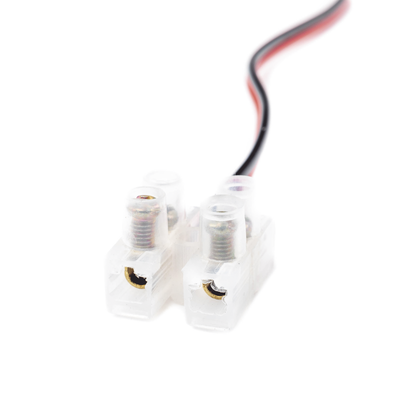 Cable de Alimentación con Conector Macho a Bloque de Terminal Atornillable / Calibre 18 AWG / Longitud  28.5 cm / Ideal para alimentacion de Cámaras.