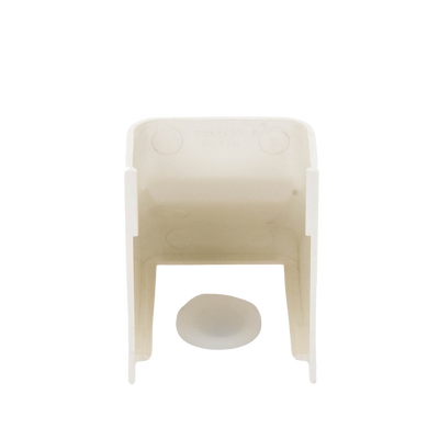 Conexión para techo falso/entrada, para uso con canaleta LD10, material ABS, Color Blanco Mate