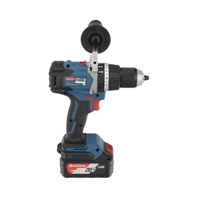 Rotomartillo / Taladro Inalámbrico sin carbones de 20V, incluye 2 Baterías de 4.0Ah, Cargador y Maletín.