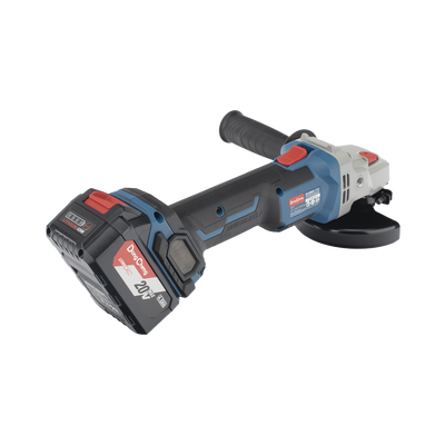 Amoladora Angular de 20Vcc, Disco de 4-1/2 in, Incluye 2 Baterías de 4.0Ah, Cargador y Estuche