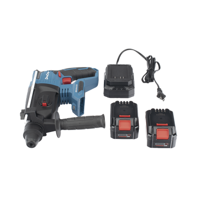 Martillo perforador inalámbrico SDS-PLUS, Incluye 2 Baterías 20V, 4.0 Ah, Cargador y Estuche