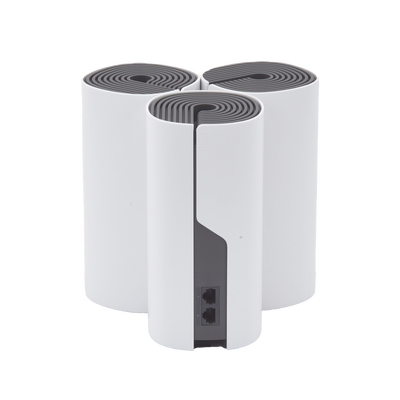 Kit de Router inalámbrico mesh Deco E4 para Hogar / Doble banda AC 1200  / 2 puertos 10/100 Mbps / Compatible con amazon alexa.