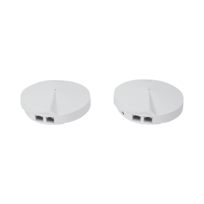 Kit 2 Routers Inalámbricos MESH Interior para Hogar / Doble Banda Wi-Fi 5 AC1300 Mbps / 2 Puerto Gigabit WAN/LAN / 4 Antenas Internas / Administración Mediante la App Deco (iOS, Android) / Protección HomeCare
